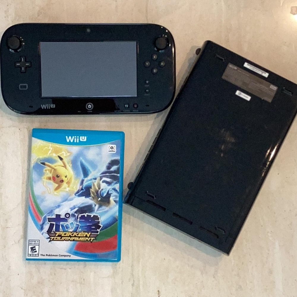 Nintendo Wii U Console 32GB Black & Gamepad System Complete Pokemon Gengar - Picture 16 of 16